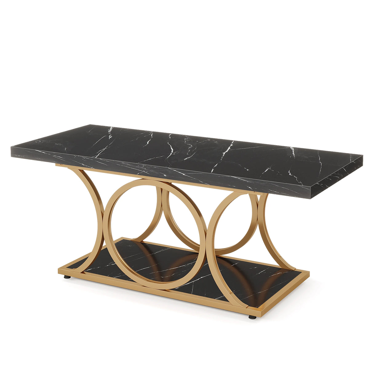 Tribesigns Modern Rectangle Wooden Coffee Table