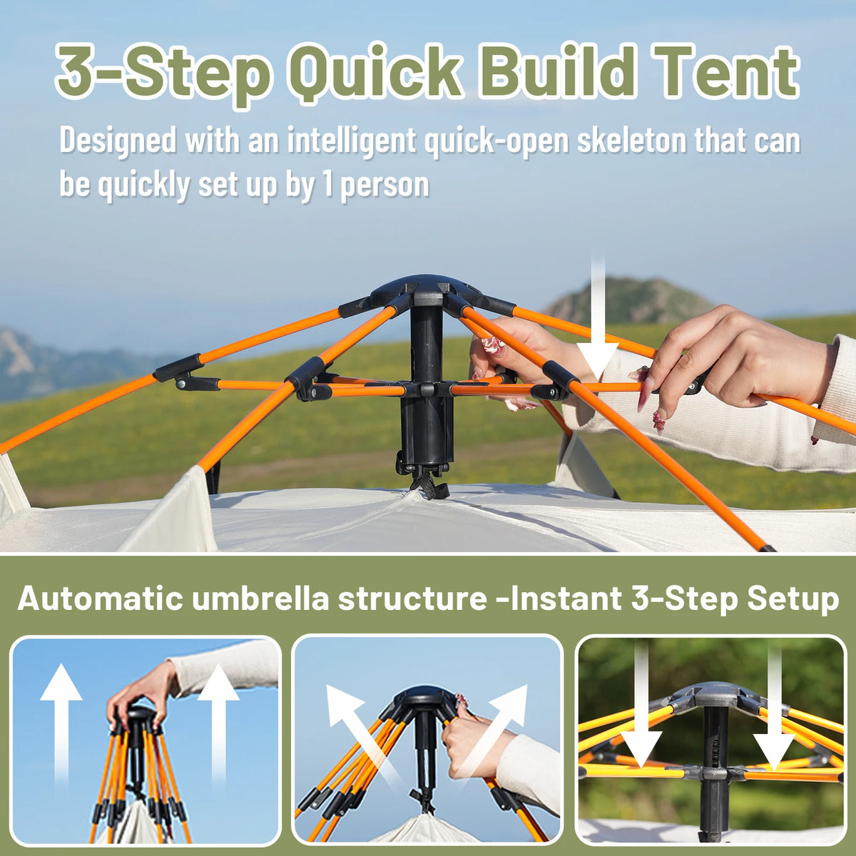 Pakicetus Instant Pop Up Camping And Travel Tent