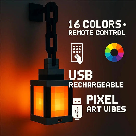Lessdot Pixel Style Night Light Portable Lantern