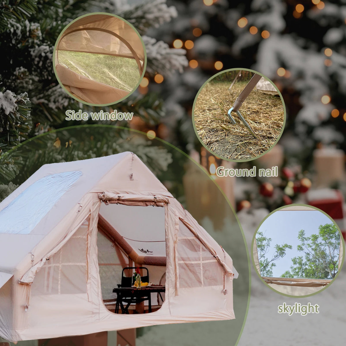 Pakicetus Waterproof Inflatable Camping Tent