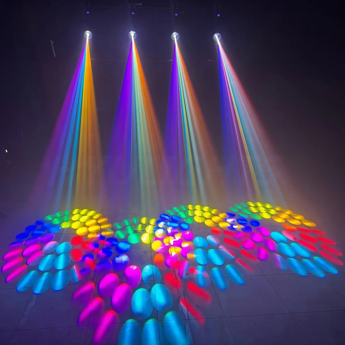 300W Mini BEAM With Halo Effect Moving Head Light 14R Beam Wah Zoom Sharpy 19Channels 48 Rotating Prisms DMX Stage DJ Lights