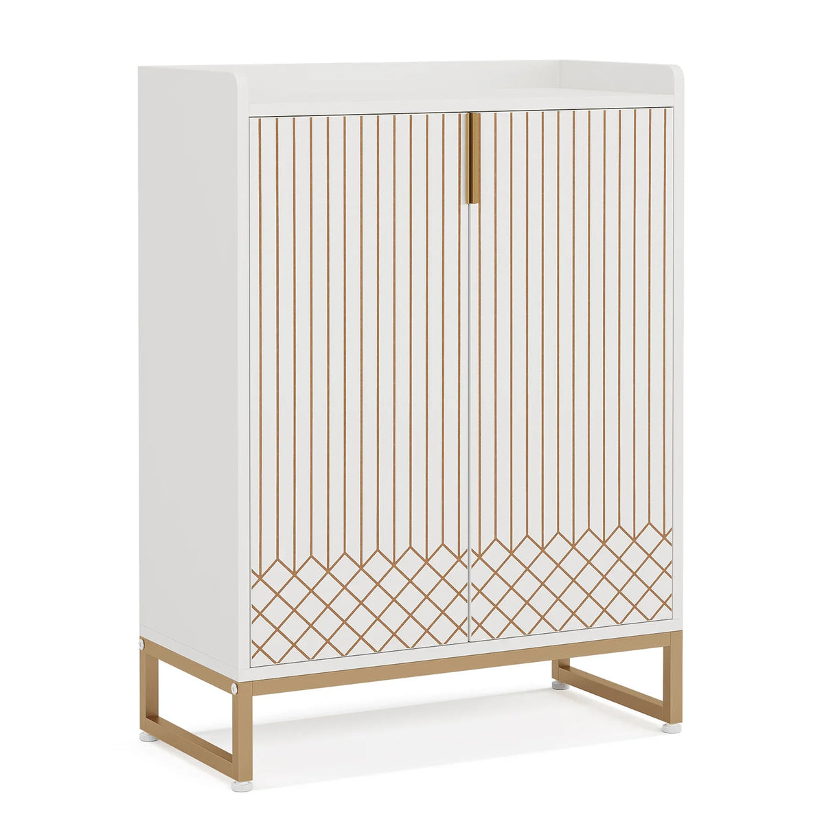 Tribesigns Modern Wood Shoe Cabinet