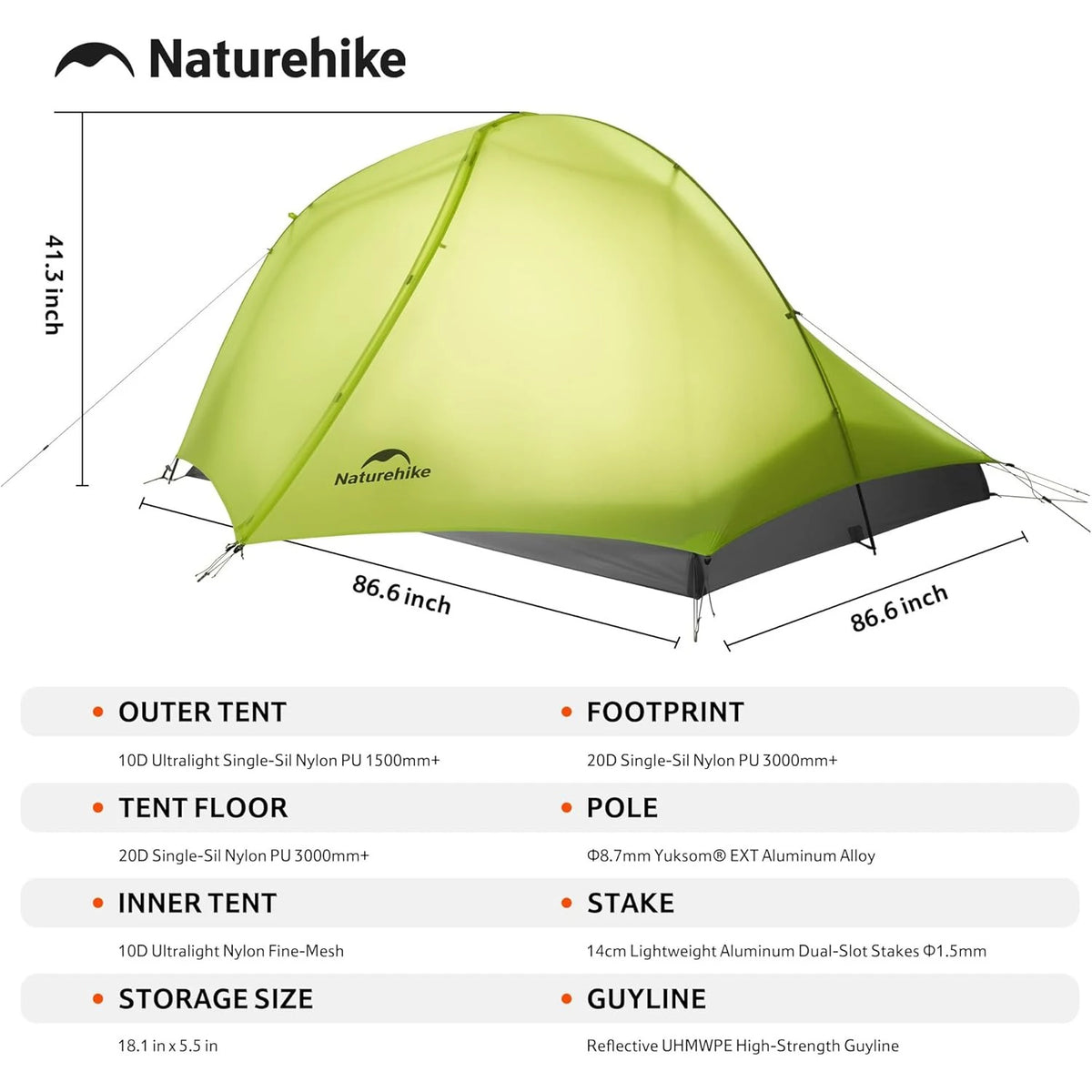 Naturehike Star Trail EXT Ultralight Hiking Tent