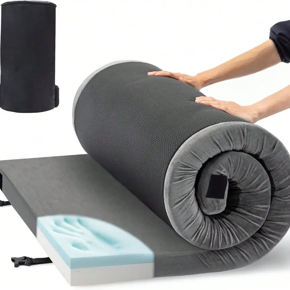 Waterproof Roll Up Camping Memory Foam Pad