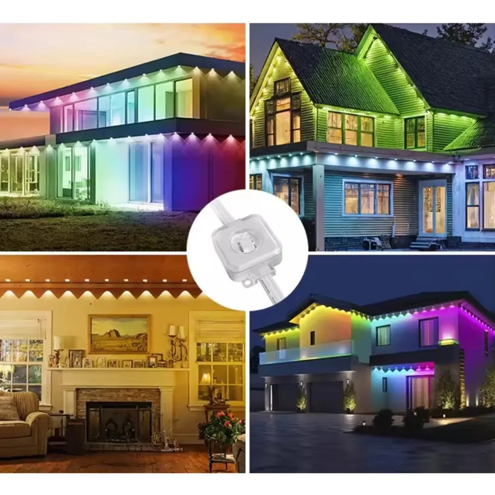 MIMIRGB Smart Outdoor LED String Lights With App Control