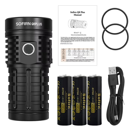Sofirn Q8 Plus Rechargeable LED Flashlight