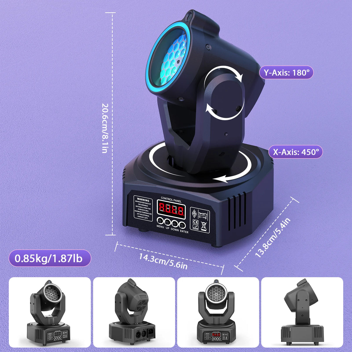 U'King 30W DMX Moving Head Stage Light